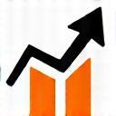 Icon representing growth, charts, and positive results